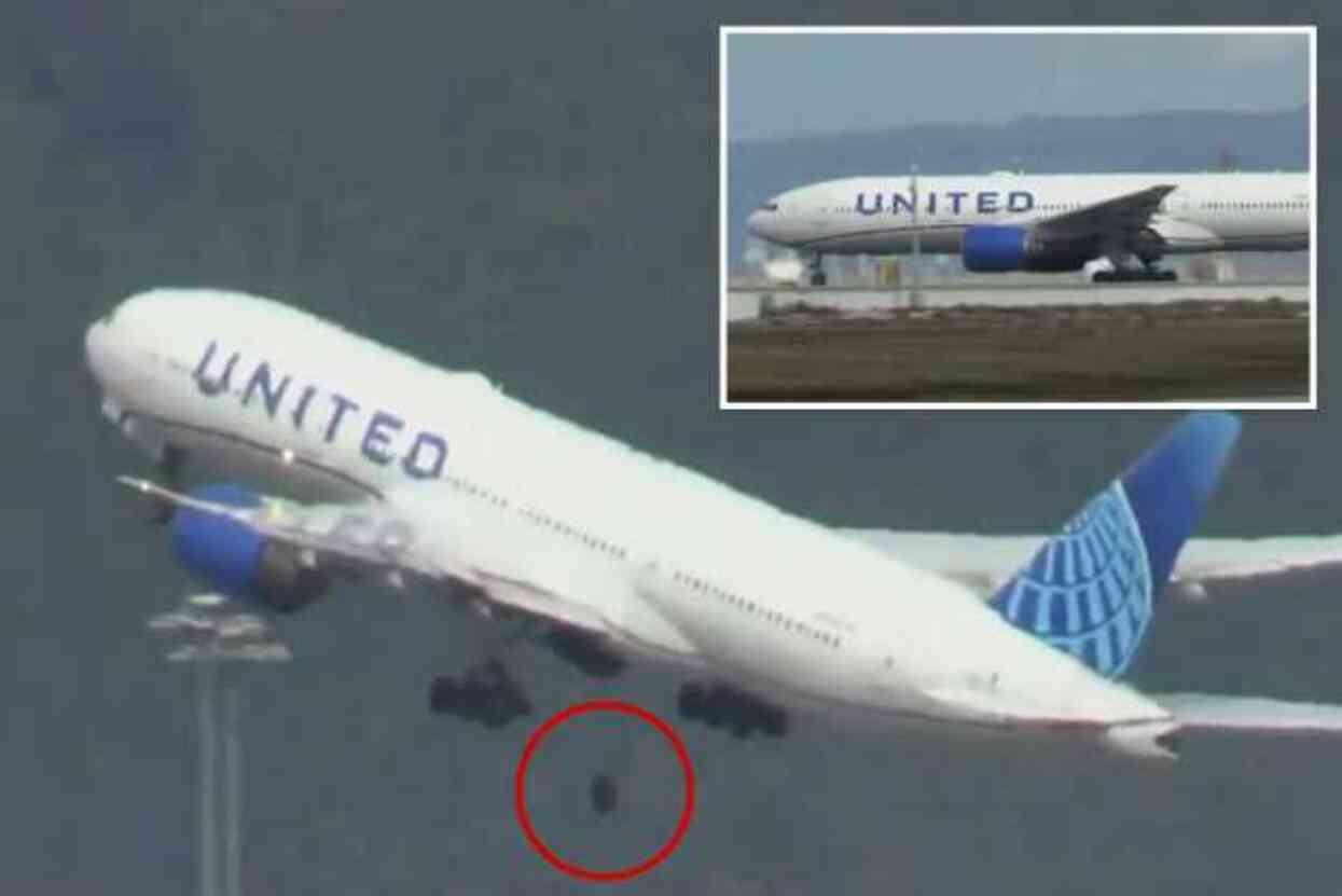 United Airlines Boeing 777 verliest wiel tijdens vertrek uit San Francisco