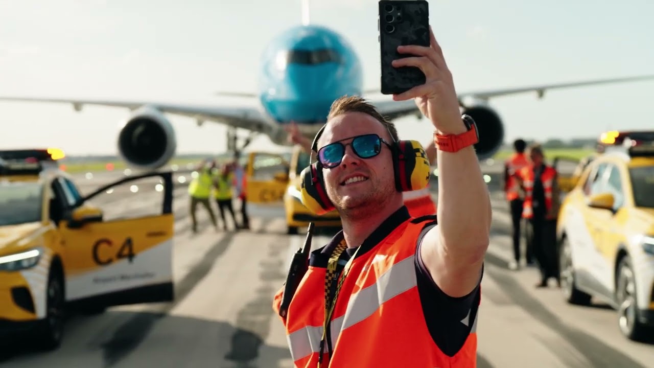 Aankomst van de eerste KLM Airbus A350 op Schiphol, video van Schiphol